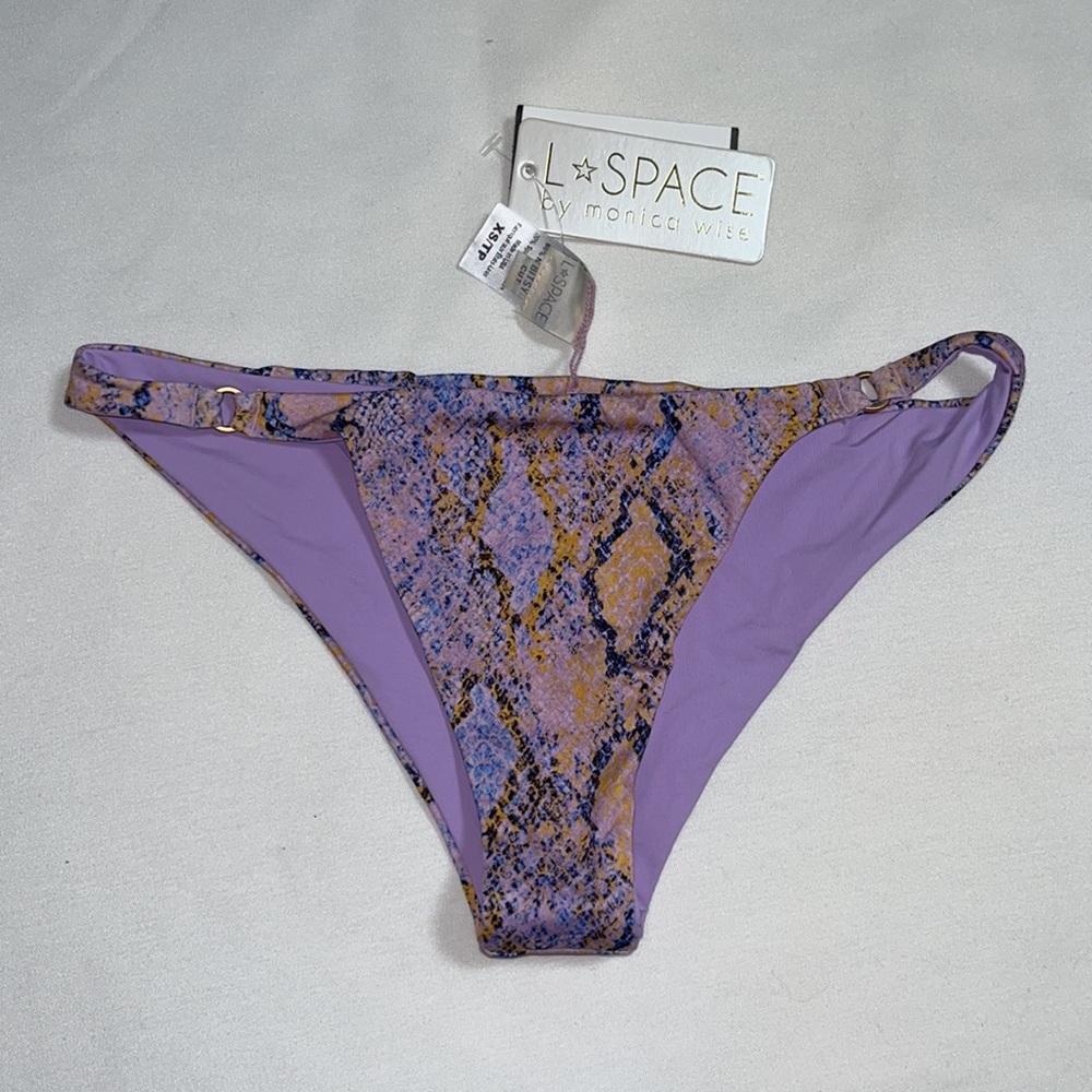 L*Space Roxette Hipster In Serpentina Sz XS